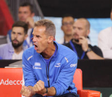 SanJuan. Copa Davis. Argentina Feseja El Punto Del Segundo Partido.